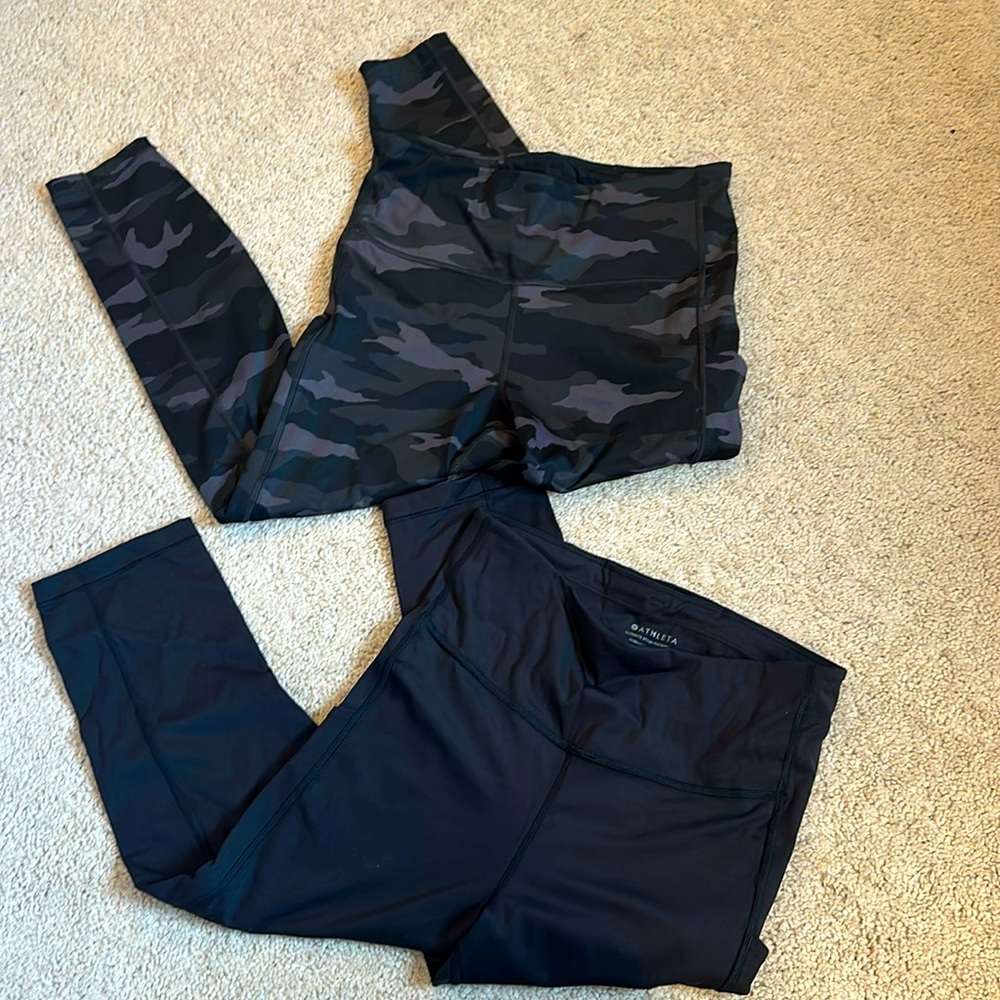 Black capris & Black and grey cameo capris